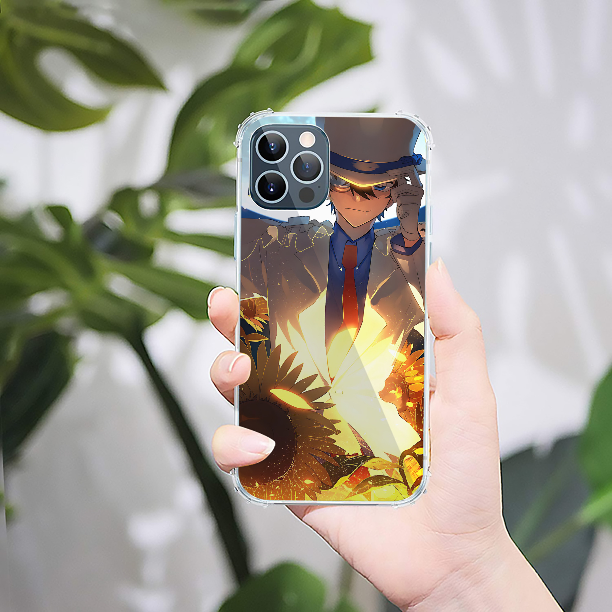 （画像用） 名探偵コナン Detective Conan 【iPhone 12シリーズ対応】透明スマホケース（クリアソフトケース）